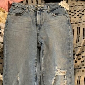 High rise Levi skinny jeans